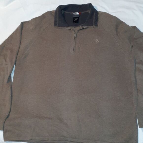 The North Face Mt. Tam ¼ Zip Sweater‎ Brown XL - Picture 1 of 9
